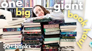 A GIANT BOOK HAUL (50+ books) | thrillers, fantasy romance, sci-fi, and more! 🌷📖✨