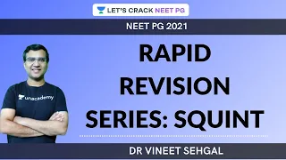 Rapid Revision Series: Squint |  NEET-PG 2021 | Vineet Sehgal