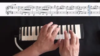 Маленький менуэт. Р. Бажилин. Уроки игры на мелодике. Melodic lessons