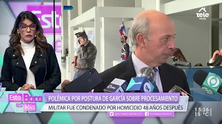 Polémica por postura de Javier García sobre procesamiento de militar