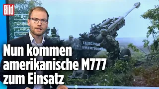 Russische MSTA-S gegen amerikanische Artillerie | Ukraine-Krieg | BILD-Lagezentrum