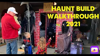 HAUNT BUILD 2021 OFFICIAL WALKTHROUGH - HALLOWEEN NIGHT 2021