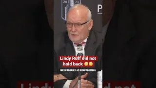 Following a hugely disappointing Game 4, Lindy Ruff did not hold back to the media.