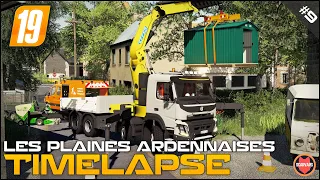 Lawn Care - Grass and Trees Cutting ⭐ FS19 Les Plaines Ardennaises V2 Timelapse