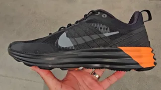 Nike Lunar Roam Black Safety Orange 4K POV / SKU: HJ8999-001 Don Alpha Cleat