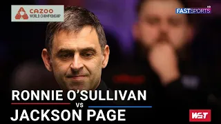 Unbelievable: Ronnie O'Sullivan Takes on Jackson Page | Intense Matchup | Fast Sports