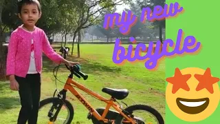 New Bicycle ||Anayra vlog || #Decathlon #BTWIN #BicycleReview #Decathloncycle #BTWINCycle#Kids#cycle