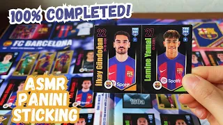 Sticking 2024 FIFA365 Panini stickers to relax| 100% completed | ASMR | no talk
