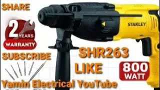 Stanley SHR263 800w 26mm Rotary Hammer How to Replace Armature & field Coil,