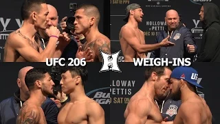 UFC 206: Holloway vs Pettis Complete Weigh-Ins + Staredowns (HD)