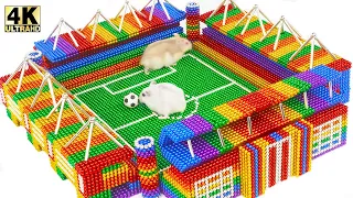 DIY - قم ببناء ملعب Anfield للهامستر باستخدام الكرات المغناطيسية (مرضية)