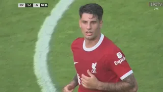 Dominik Szoboszlai Liverpool DEBUT vs Karlsruher SC | 23/24