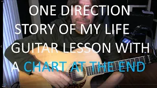 Story of My Life - One Direction | Guitar Lesson (Tutorial) How to play Chords with a chart.