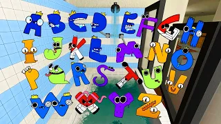 🛁 BATHROOM ALL RAINBOW FRIENDS ALPHABET LORE (A-Z) FAMILY SPARTAN KICKING Garry's Mod