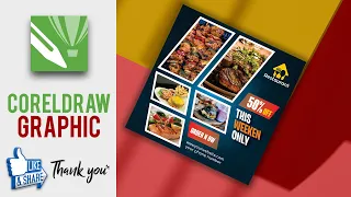 HOW TO DESIGN A FOOD FLYER WITH COREL DRAW 2020 - ADOBE TUTORIAL