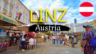 Walking Tour in LINZ / Austria 🇦🇹 - Summer Tour 2022 - 4K 60fps (UHD)