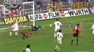 Genoa 4 vs Ancona 4 Serie A 1992/93 Tomáš Skuhravý, Oscar Ruggeri FUTBOL RETRO TV