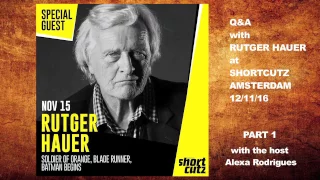 Part 1 of RUTGER HAUER Q&A at the SHORTCUTZ Amsterdam!