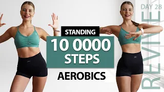 10000 STEPS WALKING WORKOUT AT HOME | Fat Burning Standing Aerobics