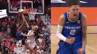 BEAUTIFUL Alley Oop Play, Perfect Pass & Finish | WNBA Finals, Las Vegas Aces vs Connecticut Sun