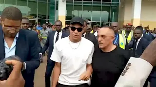 Mbappe arrives in father's native Cameroon for charity visit | AFP