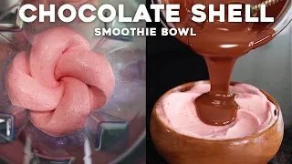 CHOCOLATE SHELL SMOOTHIE BOWLS