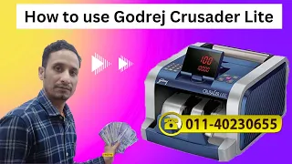 Godrej Crusader Lite cash counting machine with fake note detector 2024