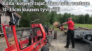 Isompaa tukkia Kiinan klapikoneeseen