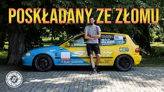 Zbudował NAJTAŃSZĄ i NAJSZYBSZĄ Hondę Civic 1.3L do Wyścigów