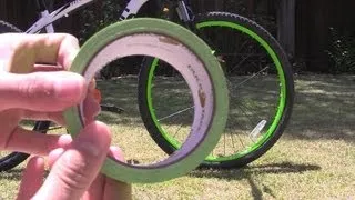 How To: Neon Bike Rims Using Duck Tape