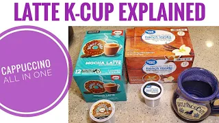 K-Cup Latte 1 Step all in one Cappuccino Drink Mix Explained & How to make