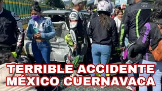 México Cuernavaca  accidente brutal