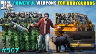 Michael Gifts Powerful Weapons To Bodyguards | Gta V Gameplay