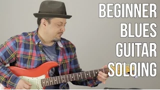 Blues Rock Soloing For Beginner Guitar - Beginner Blues Lick - E Blues