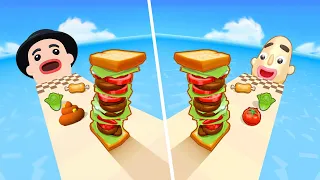 Silly Sandwich Dash | Sandwich Runner - All Level Gameplay Android,iOS - NEW MEGA APK UPDATE
