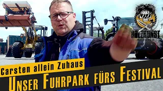 HKS Fuhrpark - Das Gelände für unser Festival / Holzkunst Scholz offiziell