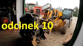 Przygotowanie silnika Cummins 8,3 do montażu. Regulacja powershift od Steigera. JCB 4 CX naprawiony.