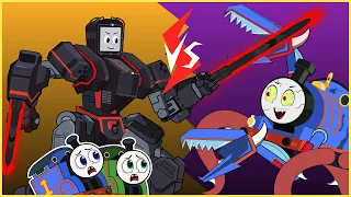 Mecha Diesel VS Zombie Thomas Train Parody Animation #soloanimation