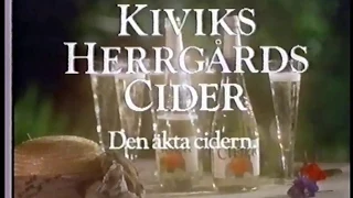 Kiviks herrgårscider  (TBC image) TV3 reklam 18 Dec 1990