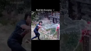 Scorpion Mortal Kombat. Live Action. Rope dart target practice #Shorts #MK11