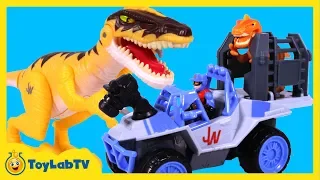 Jurassic World Dinosaur Toys and Playskool Heroes Velociraptor Action Figures