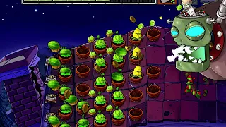 Plants vs. Zombies HD: Adventure: Roof - Level 10 (Zomboss Battle)