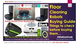 Robotic Vacuum Cleaner India Don't buy Wrong Floor Cleaning Robot Buying Guide MI Roborock Ecovacs