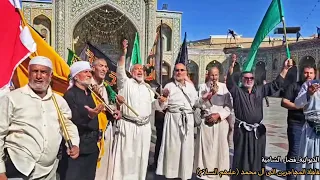 المشي من العراق الى قم ومشهد لزيارة الامام علي ابن موسى الرضا / قافلة المهاجرين الى آل محمد / يوم