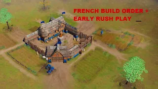 AOE4 | How to Rush as French with Royal Knights and Archers | French VS HRE