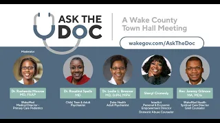 Ask the Doc: A Wake County Town Hall Meeting - Coping with COVID