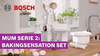 4 Gebäckvarianten mit dem Spritzgebäckvorsatz – BakingSensation Set MUM Serie 2 | Bosch MUM