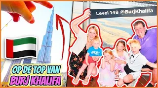 NAAR DE TOP VAN HOOGSTE GEBOUW TER WERELD; BURJ KHALiFA DUBAi | Bellinga Vlog #3100