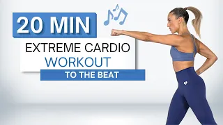 20 min CARDIO HIIT WORKOUT | To The Beat ♫ | High Intensity | Modifications Provided