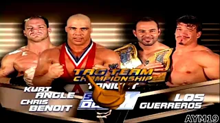 Chris Benoit & Kurt Angle vs Los Guerreros SmackDown! 11/28/2002 Highlights